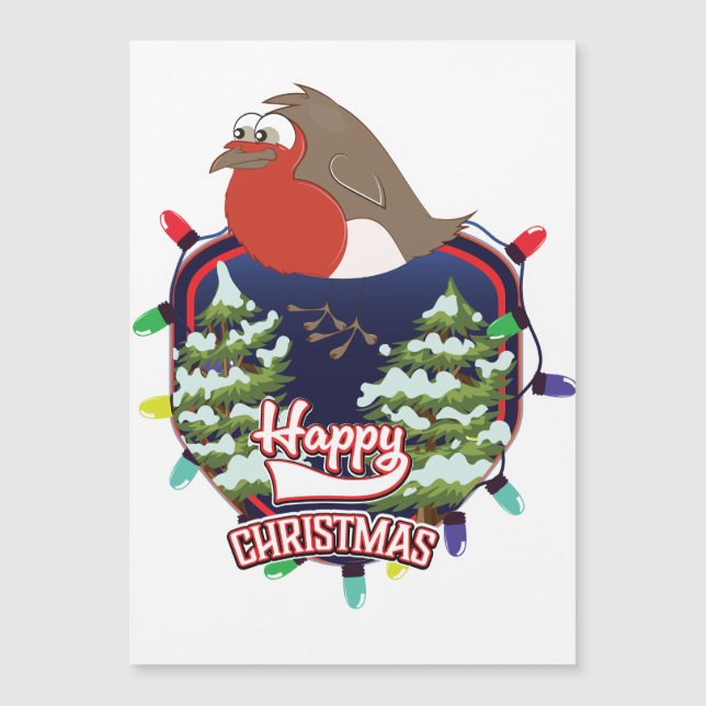 Joyeux Noël dessin animé logo Robin (Devant)