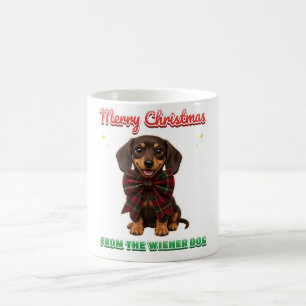 Joyeux Noël du mug du chien viennois