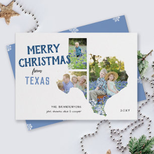 Joyeux Noël du Texas Trois Cartes photos