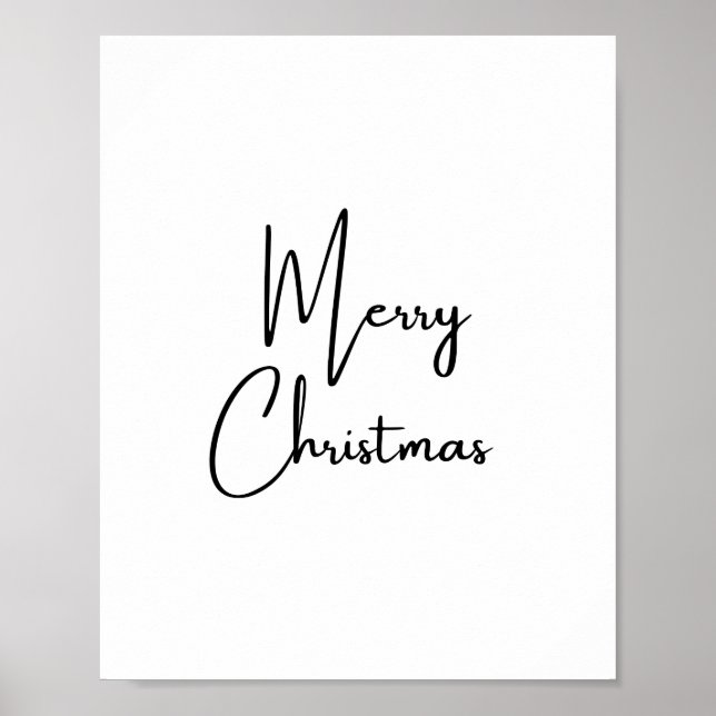 Joyeux Noël écriture manuscrite Poster (Devant)