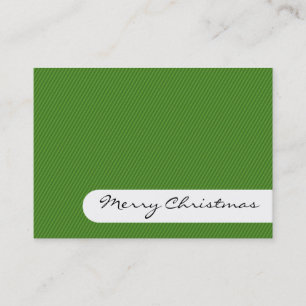 Joyeux Noël - Élégantes rayures - Carte de visite