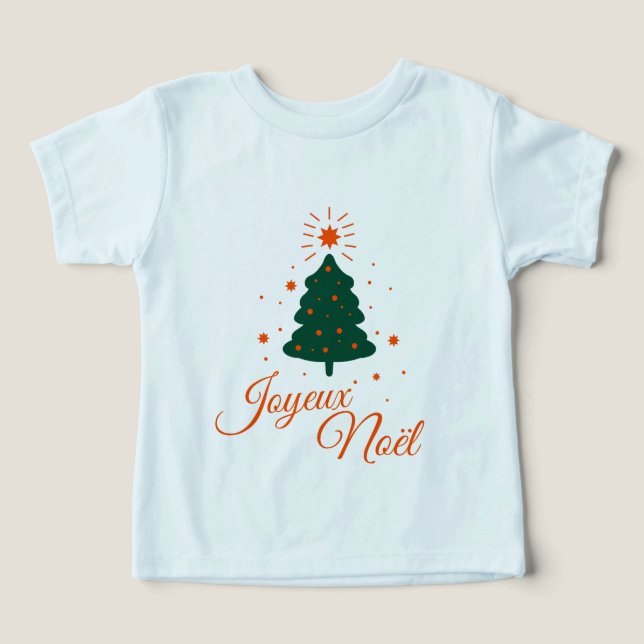 Joyeux Noël en rouge : sapin classique et joyeux (Design Recto)