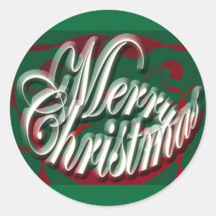 Joyeux Noël en Stickers verts