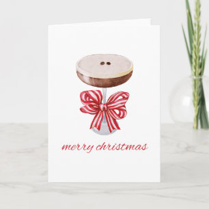 Joyeux Noël Espresso Martini Carte de vacances