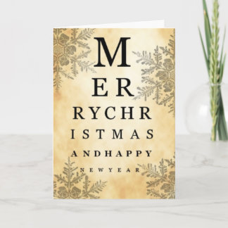 Joyeux Noël et Bonne année Carte de l'oeil