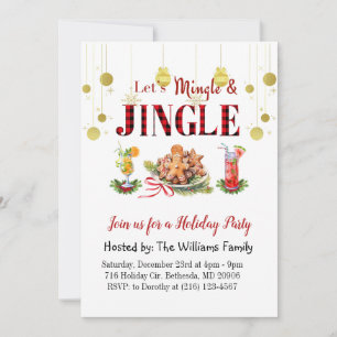 Joyeux Noël et Bonne année Carte d'invitation