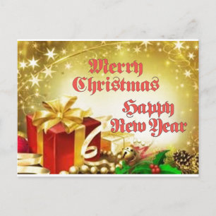 Joyeux Noël et Bonne Année Carte postale