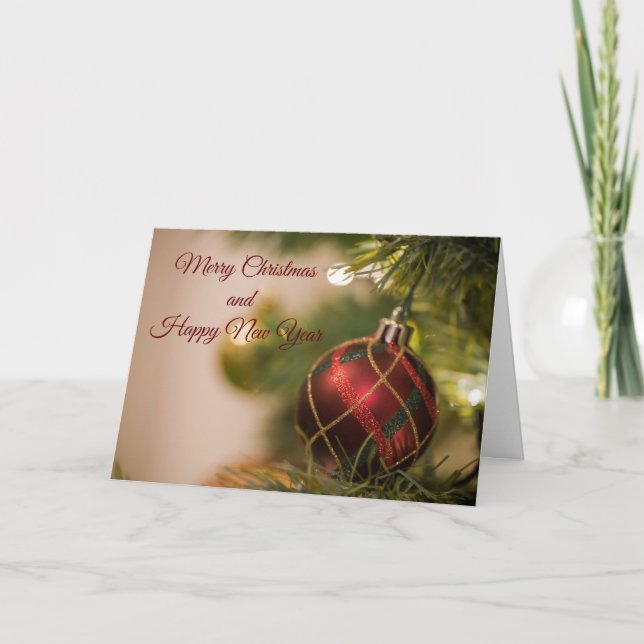 Joyeux Noël et Bonne année Cartes de voeux (Devant)