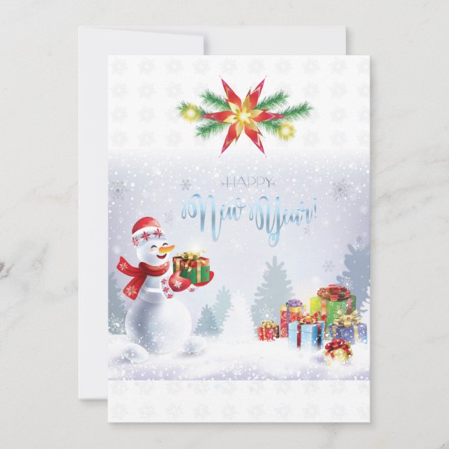 Joyeux Noël et Bonne Année ! Snowman 2025 (Devant)