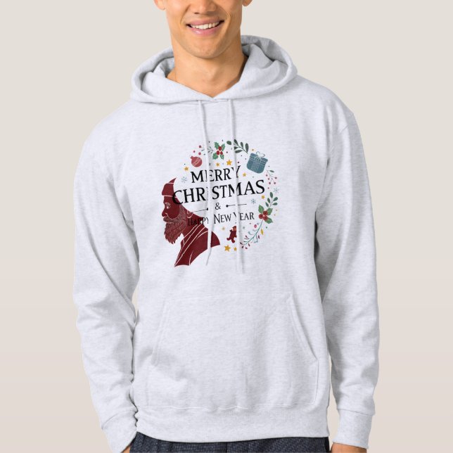 Joyeux Noël et Bonne Année Sweat à Capuche (Devant)