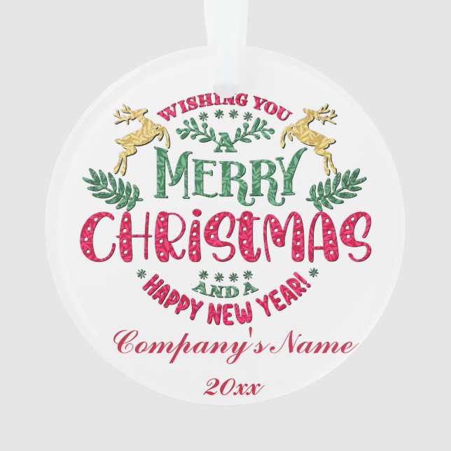 Joyeux Noël et Bonne Année, Typographie Rouge (dos)