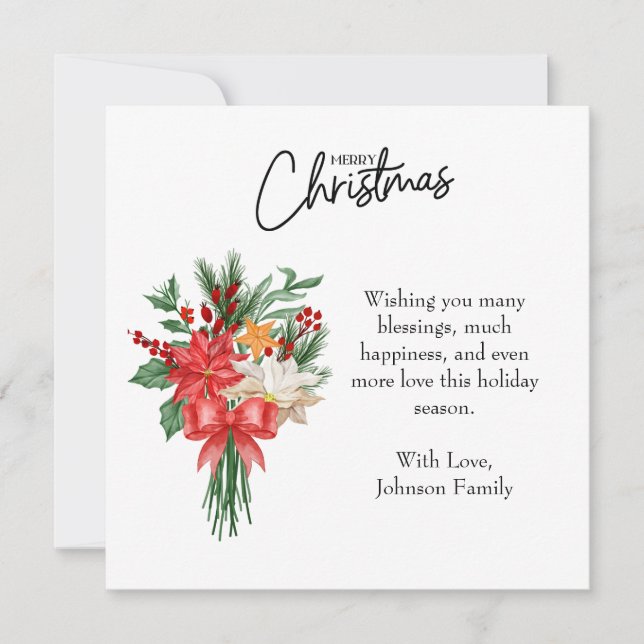 Joyeux Noël et carte de Noël photo (Devant)