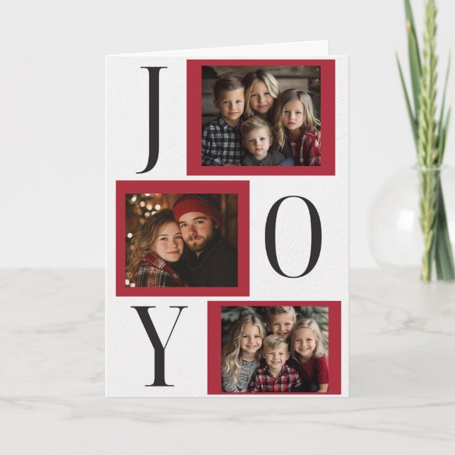 Joyeux Noël et Joie Carte photo (Devant)