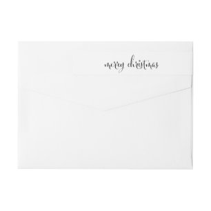 Joyeux Noël Étiquette de l'adresse de retour d