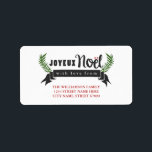 Joyeux Noel Étiquettes de adresse de vacances<br><div class="desc">Joyeux Noel Étiquettes de adresse de vacances</div>