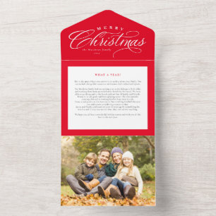Joyeux Noël famille mise à jour triples carte