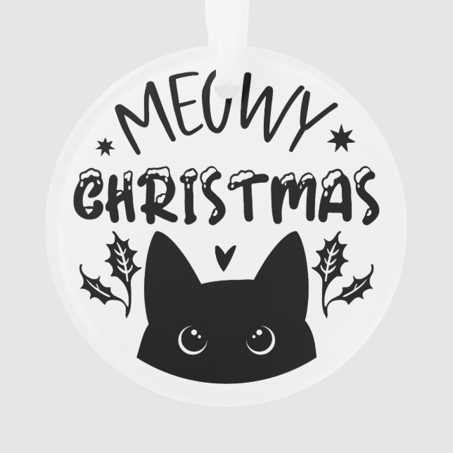 Joyeux Noël félin : Chat festif  (dos)
