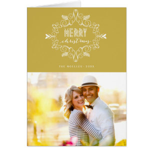 Joyeux Noël Festif Foliage Art Déco Photo