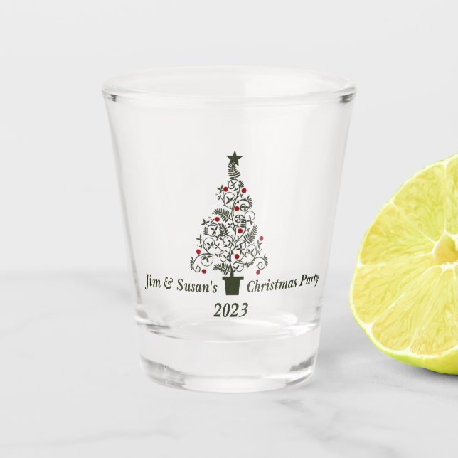 Joyeux Noël fête cadeau verre de tir (Devant)