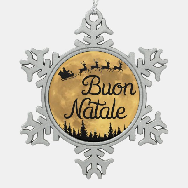 Joyeux Noël Flocon de neige Ornement encadré (Devant)