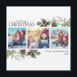 Joyeux Noël Forêt de Berry Pinecone Magnat photo<br><div class="desc">Célébrez le plus beau moment de l'année avec notre aimant photo Joyeux Noël Forêt de Berry Pinecone! Cette belle carte présente un magnifique collage de trois photos avec une verdure d'hiver moderne, des baies sèches festives et des motifs de pinecone. La meilleure façon d'envoyer des encouragements de vacances à vos...</div>