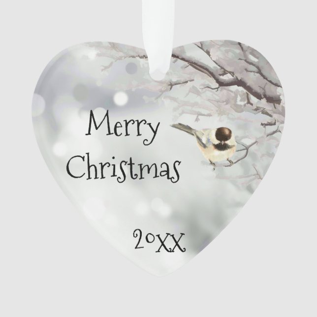 Joyeux Noël Frost Oiseau traditionnel (devant)