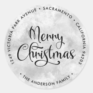 Joyeux Noël Frosty Retourner les étiquettes d'adre