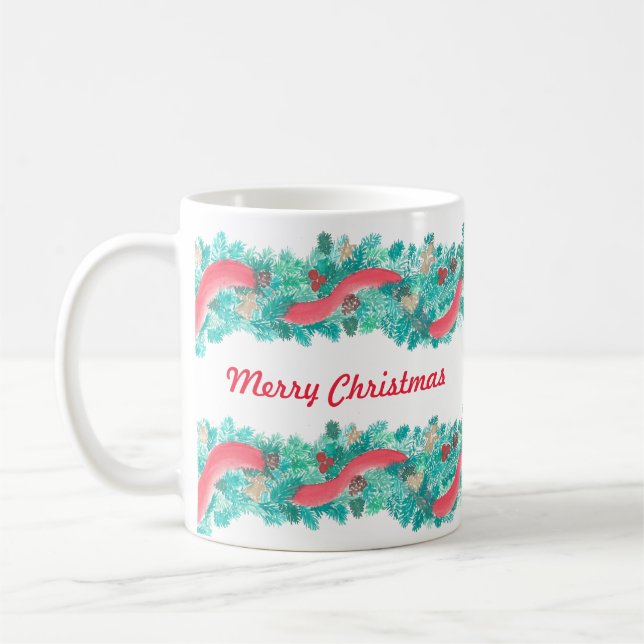 Joyeux Noël Garland Mug (Gauche)