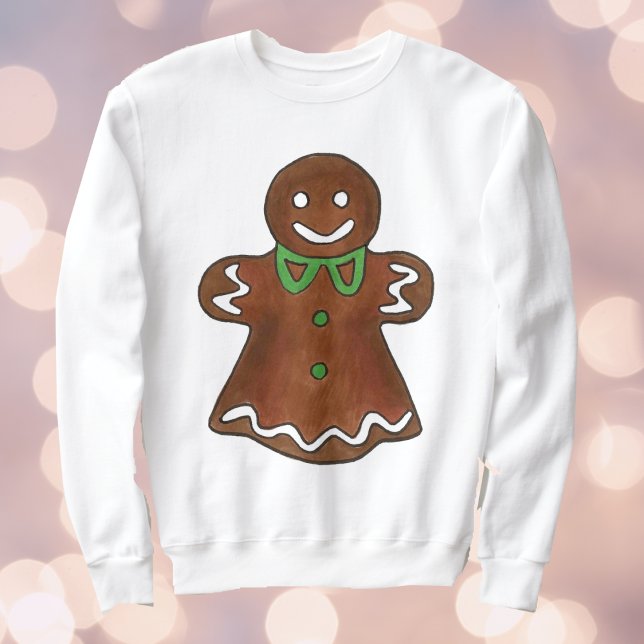 Joyeux Noël Gingerbread Cookie laide Sweat (Gingerbread lady sweatshirt)