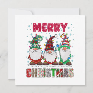 Joyeux Noël Gnome Famille Drôle d'Arbre de Noël