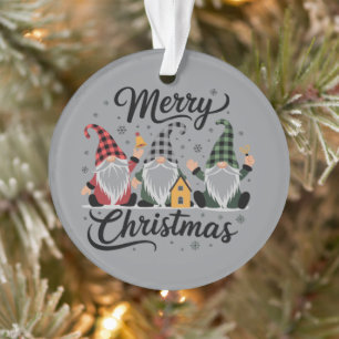 Joyeux Noël Gnomes Mignon Noël Vacances Arbre