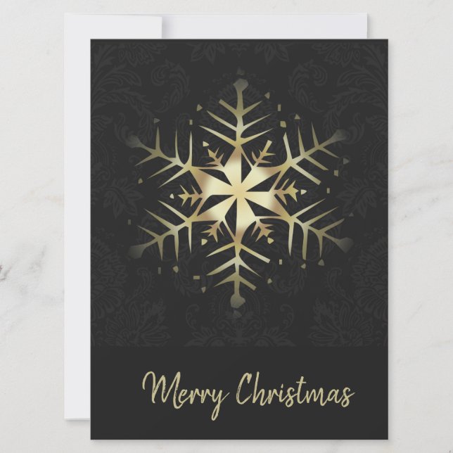 Joyeux Noël Gold Snowflake (Devant)