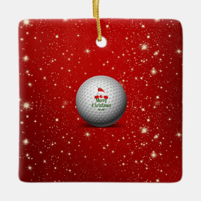 Joyeux Noël Golf Ball Ornement (Devant)