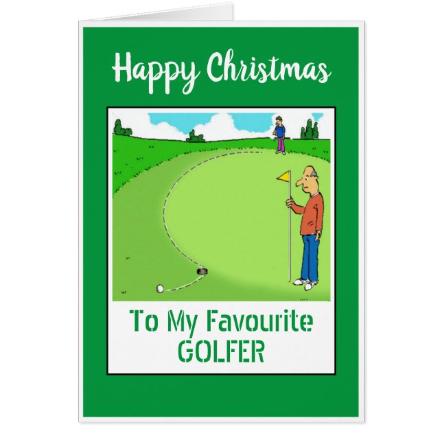 Joyeux Noël golfeur (Devant)