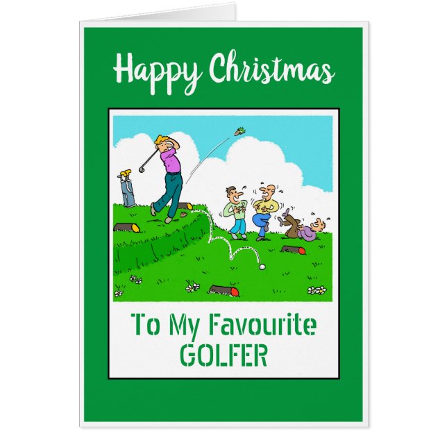 Joyeux Noël golfeur (Devant)