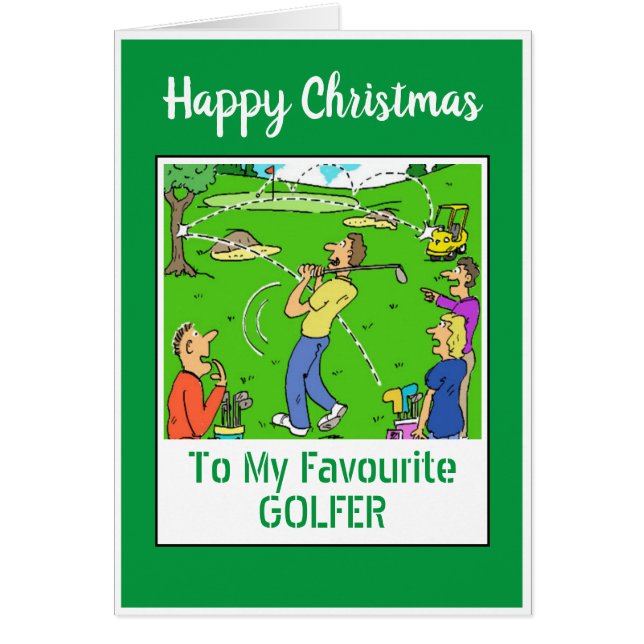 Joyeux Noël golfeur (Devant)