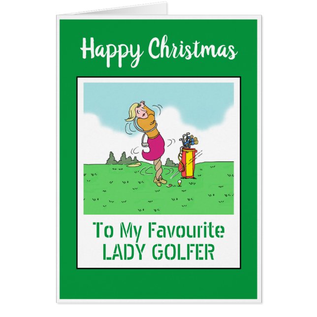 Joyeux Noël golfeuse (Devant)