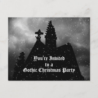 Joyeux Noël gothique invitations
