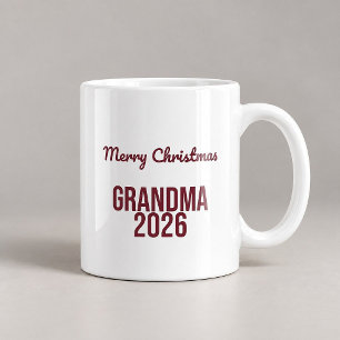 Joyeux Noël Grand-Mère 2026 Mug Drôle