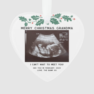 Joyeux Noël Grand-mère Baby Scan Keepsaké