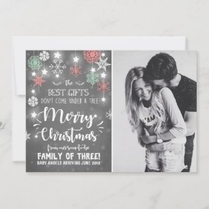 Joyeux Noël grossesse faire-part tableau de bord