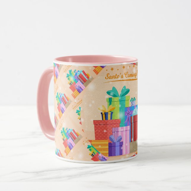 Joyeux Noël Happy Time Gift tasses (Devant gauche)