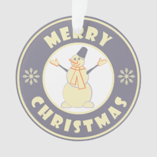 Joyeux Noël heureux bonhomme de neige célèbre styl