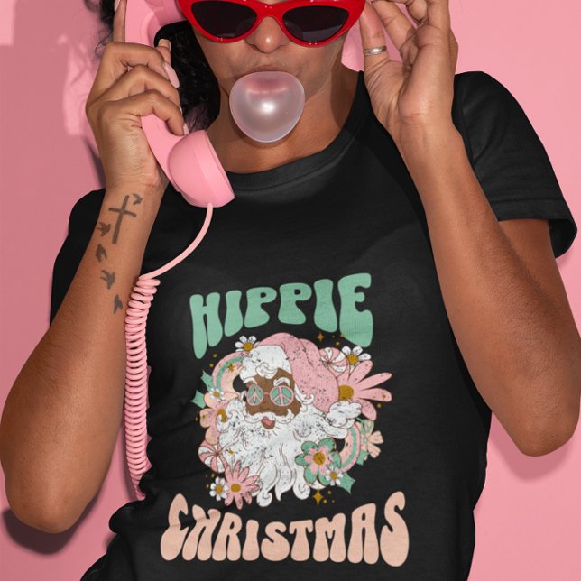 Joyeux Noël hippie T-shirt Noël (Créateur téléchargé)