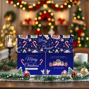 Joyeux Noël, HO!HO!HO! Invitation personnalisée bl