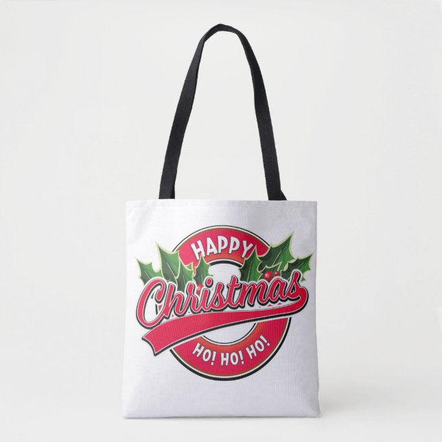 Joyeux Noël Ho! Ho! Ho! Sac fourre-tout (Devant)