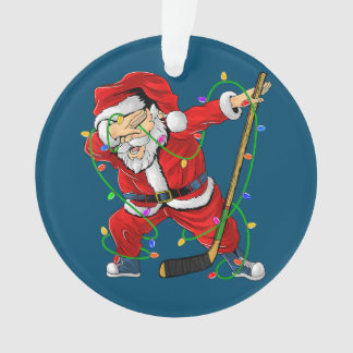 Joyeux Noël Hockey sur glace Dabbing Santa Claus