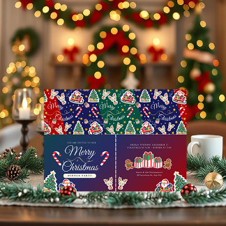 Joyeux Noël HOHOHO sur mesure paysage Invitation