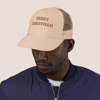 Joyeux Noël imprimé Nom Texte Souhaits Casquette d