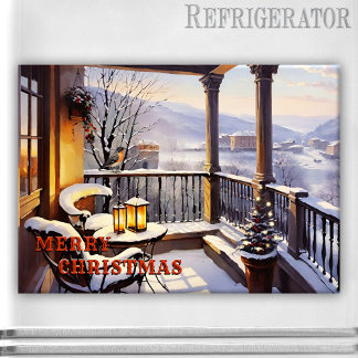 Joyeux Noël Italien Balcon Magnet